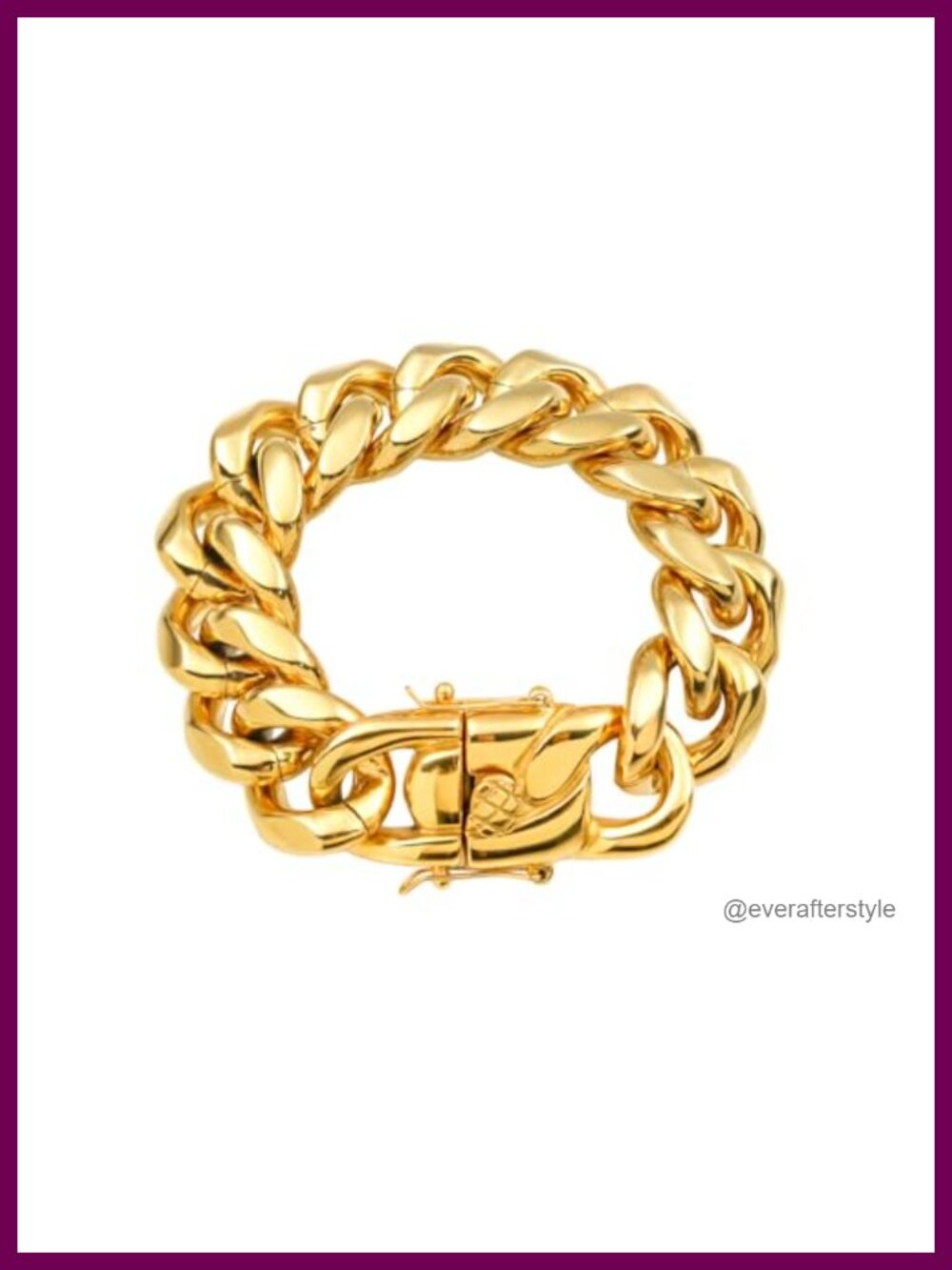 Chunky Miami Cuban Link Necklace 18K Gold Plated 316L Surgical Steel Necklace